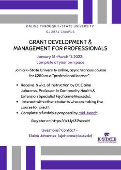 Grant Development and Management Jan.18-March 11 flyer 