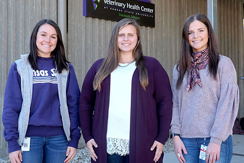 Chelsey Bieberle, Brooke Falk and Michaela Musselman