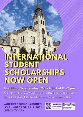 2021 International Student Scholarship Flyer
