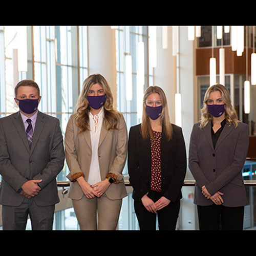 Left to right: Landen King, Cecilia Nancarrow, Kara Krannawitter and Lydia Johnson