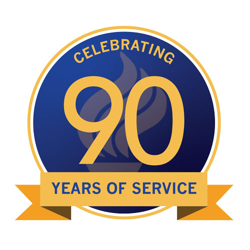 The Pi Chapter's 90th Anniversary Logo