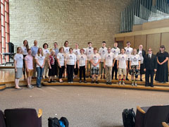Pipe Organ Encounter students and staff, All Faiths Chapel