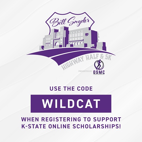 K-State Online has partnered with the Bill Snyder Highway Half & 5K races to support online students.