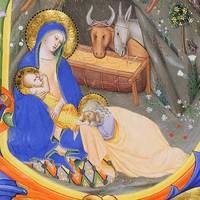 A Renaissance depiction of the Nativity.