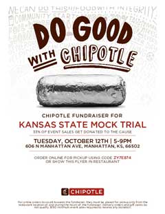 Chipotle Fundraiser Flyer for Mock Trial Team