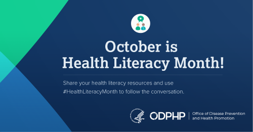 October is Health Literacy Month