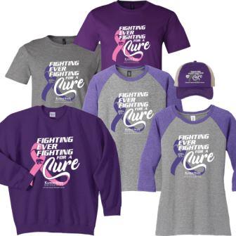image of fighting for a cure shirts and hat