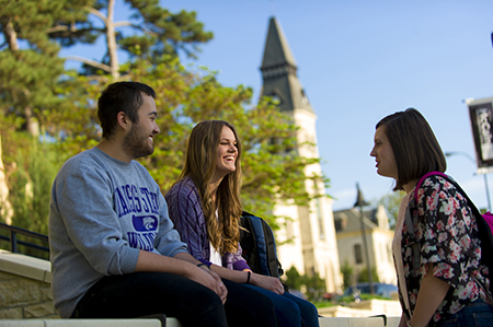 K-State students particpating in photo shoot