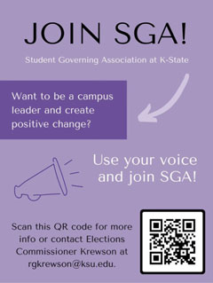 Join SGA flier with QR code