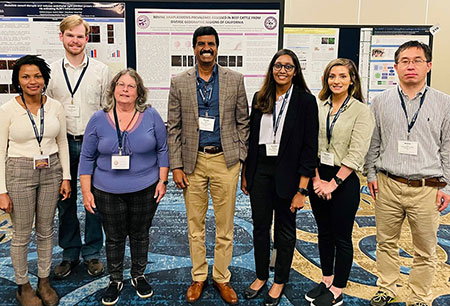 Roman Ganta and his lab team attend the ASR conference