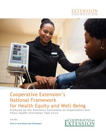 National Extension Framework for Health Equity and Well-Being