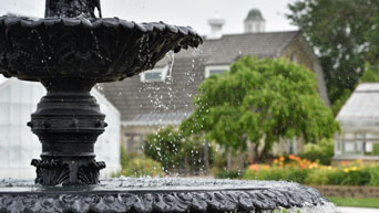 Fountain at Kansas State University Gardens