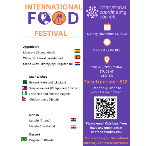 International Food Festival Event flier