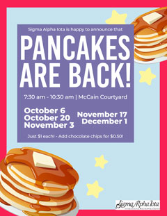 SAI Pancakes Flyer