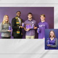 Graduating senior award winners from the Alan Levin Department of Mechanical and Nuclear Engineering.