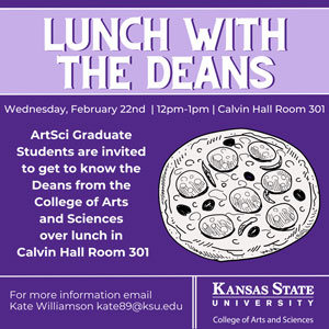 Lunch with the deans graphic with time and date