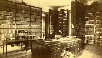 Anderson Hall library, 1885