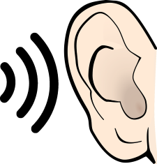 sound impacting an ear