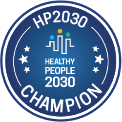 Healthy People 2030 Champion Badge