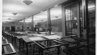 Drafting room in 1912. 