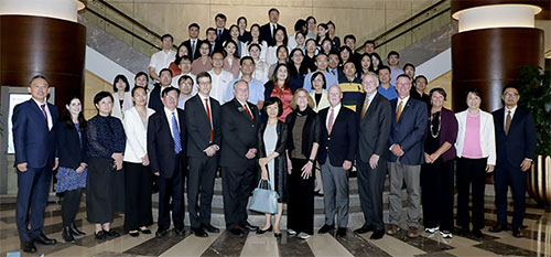 Attendees of the homecoming event for the US-China Joint DVM Program