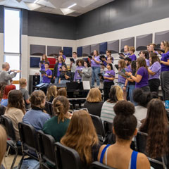 K-State Concert Choir performing for the students of Truman High School in Independence, MO.