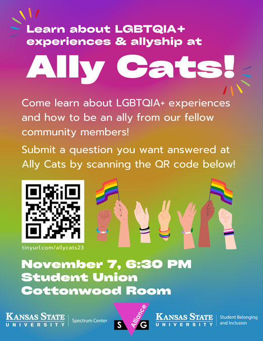 Flyer for Ally Cats Event