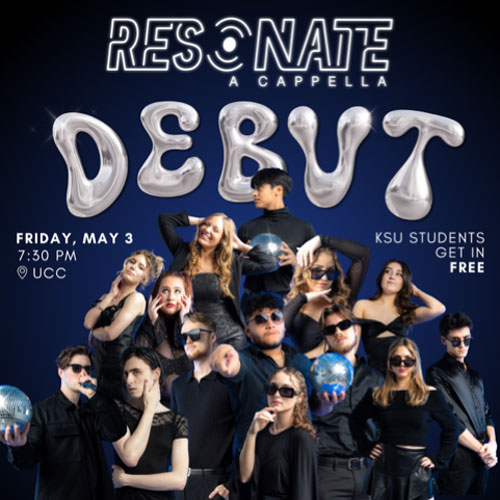 Resonate debut concert flyer.
