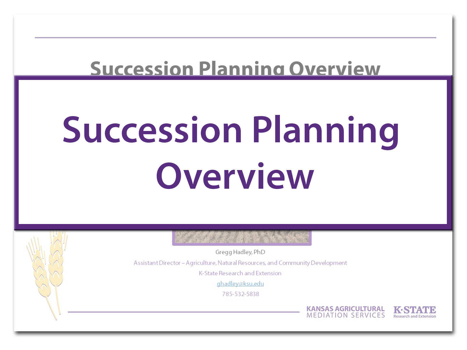 Succession Overview