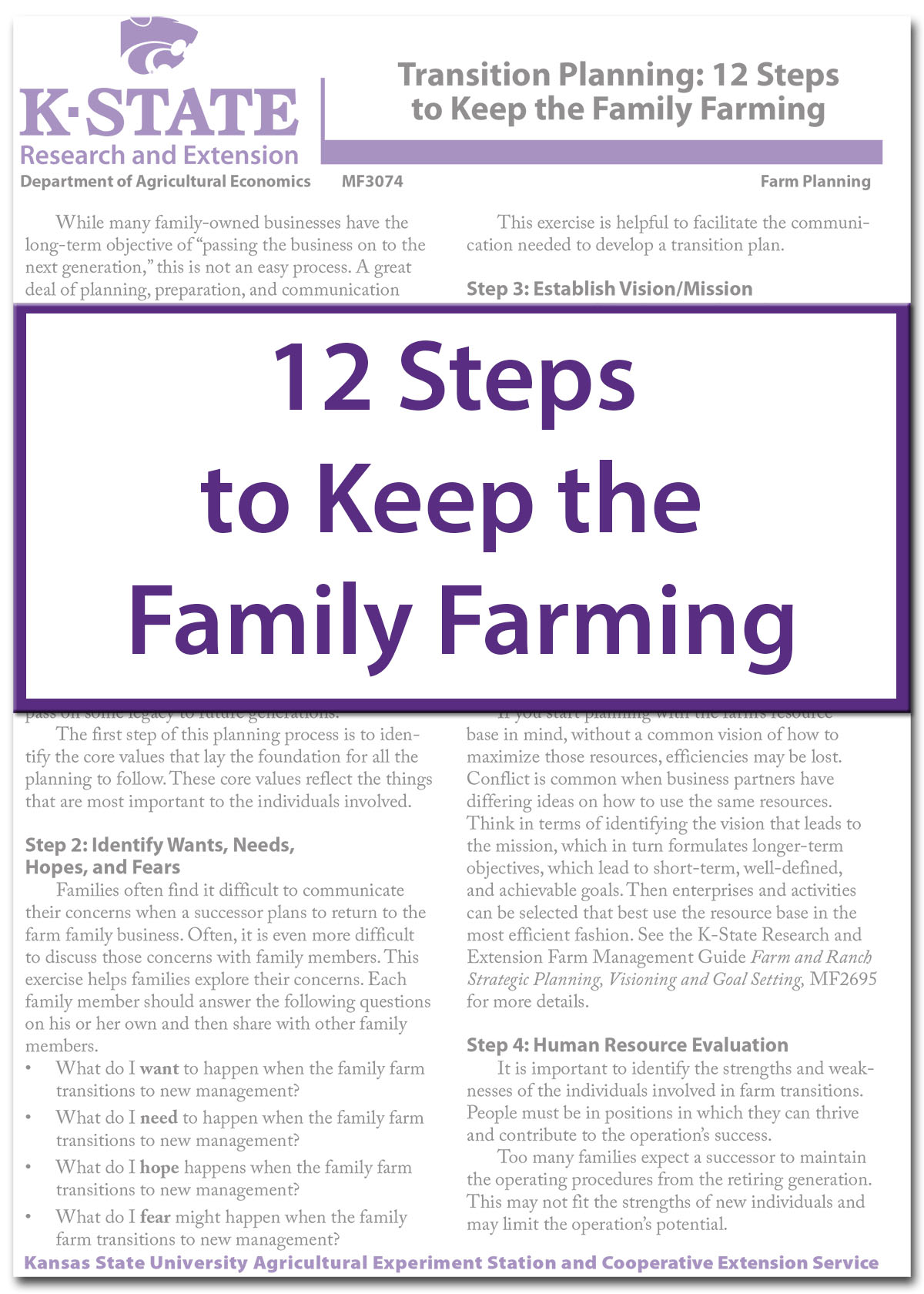 12 Steps to Keep the Family Farming