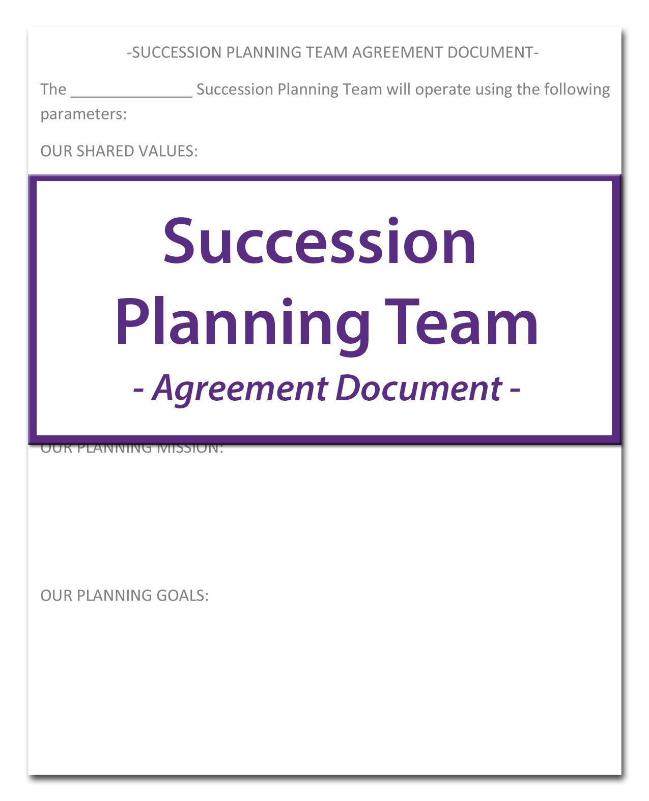 Succession Planning Agreement