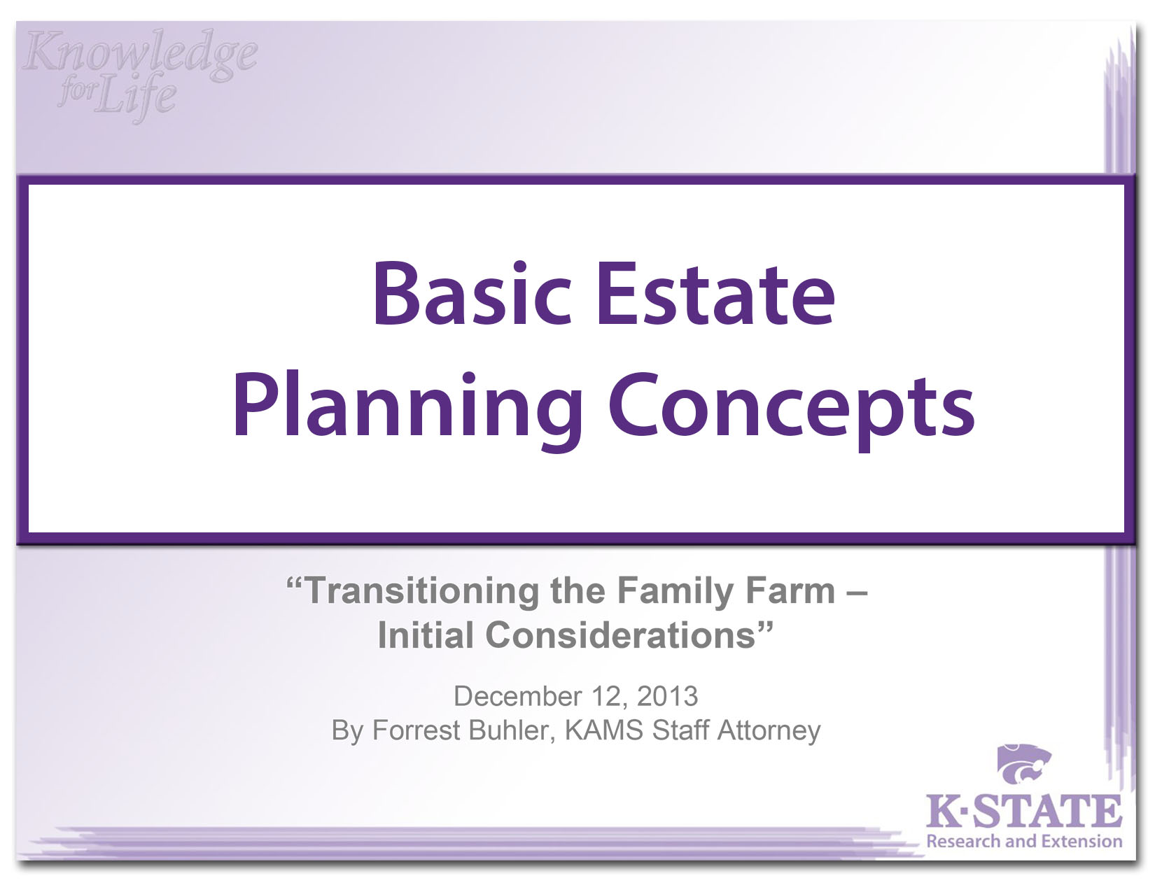 Estate Planning Presentation