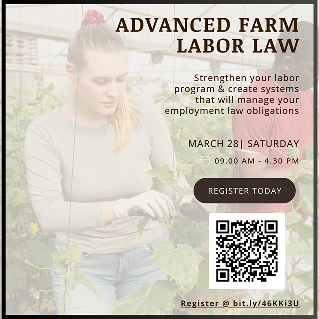 image of labor law workshop flyer