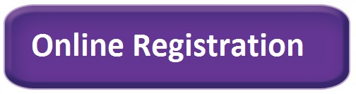 Purple button that says "Online Registration" that takes users to the online registration form