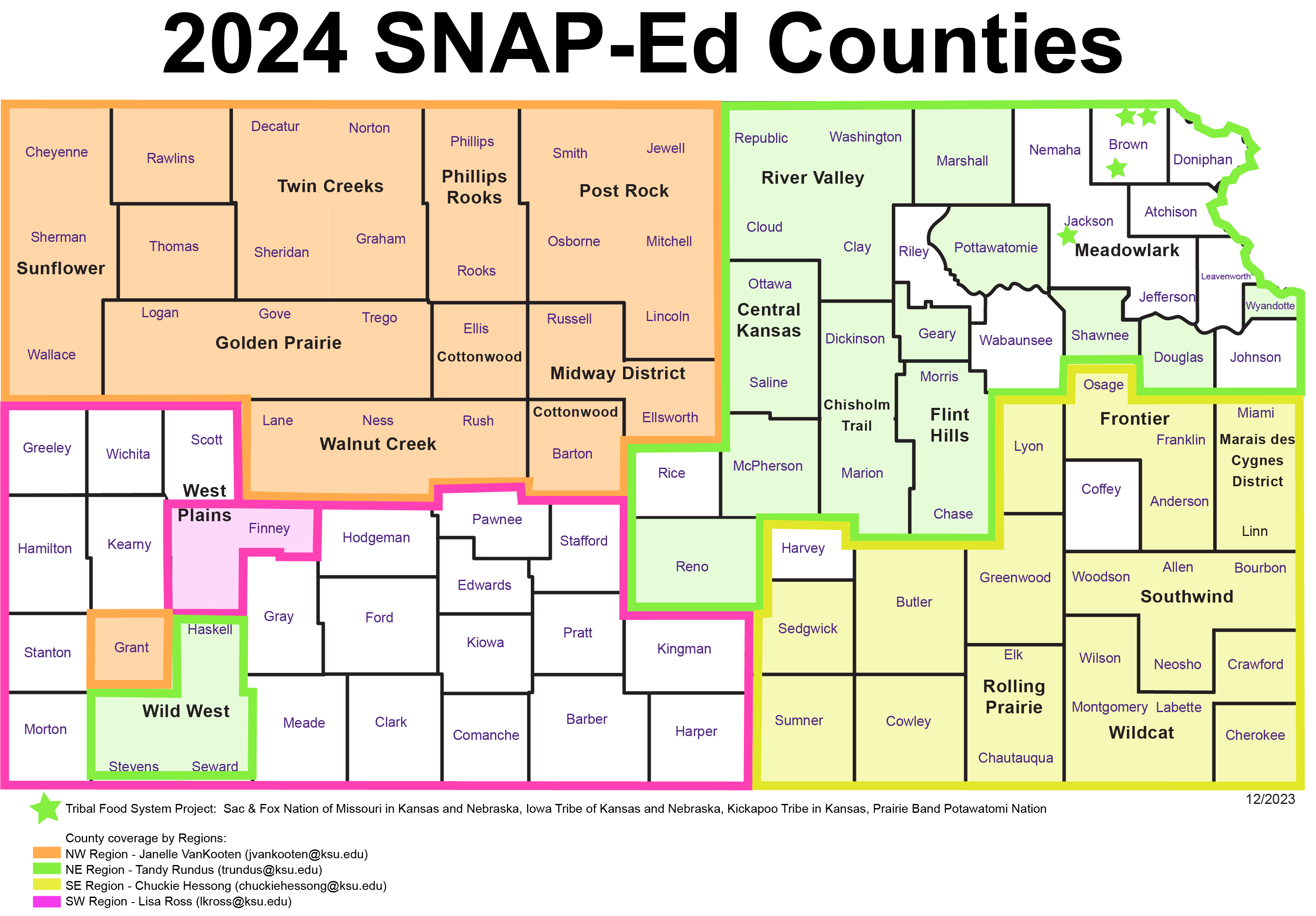2024 Kansas County Map