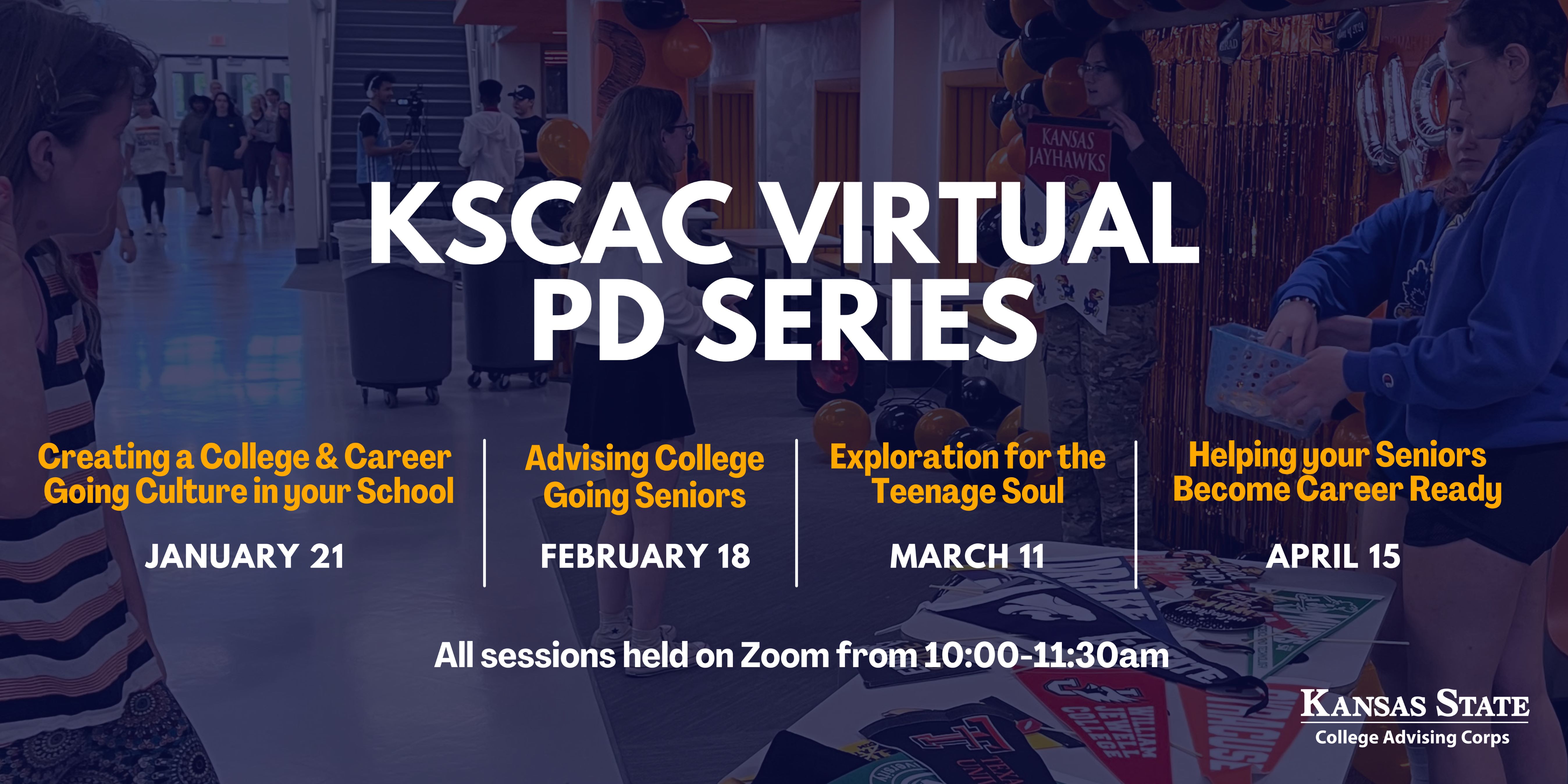 virtual PD series banner with dates