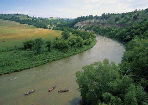  Arial view of the Niobrara River