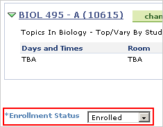 Select Enrollment Status