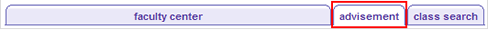 Image of Faculty Center Tabs