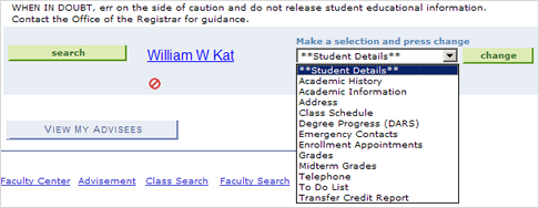 Student Services Center - Test Scores Tab