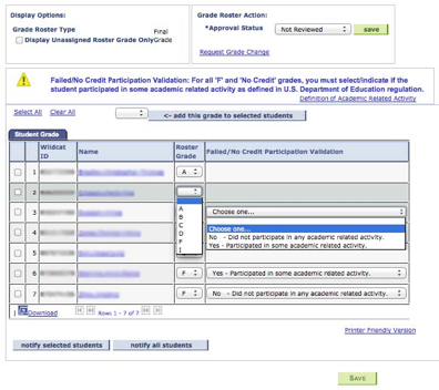 Entering Grades in KSIS