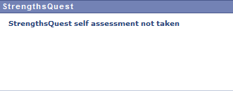 StrengthsQuest Without Themes on Personal tab