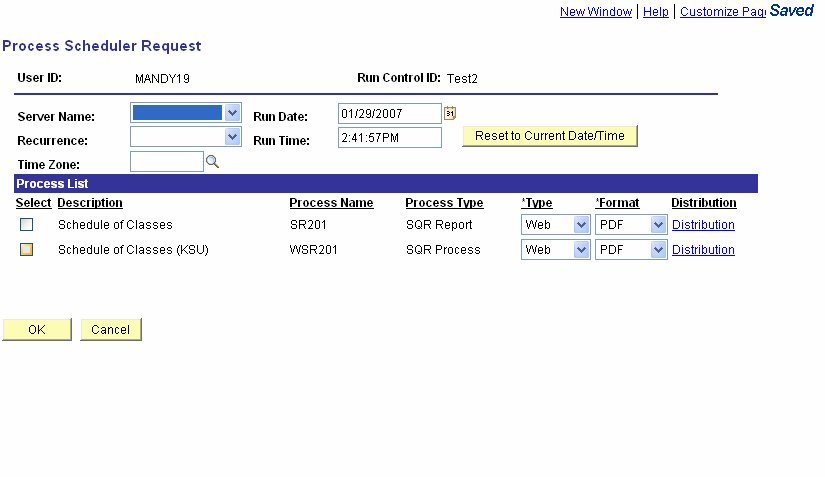 Print Scheduler Request