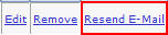 Resend Email Link