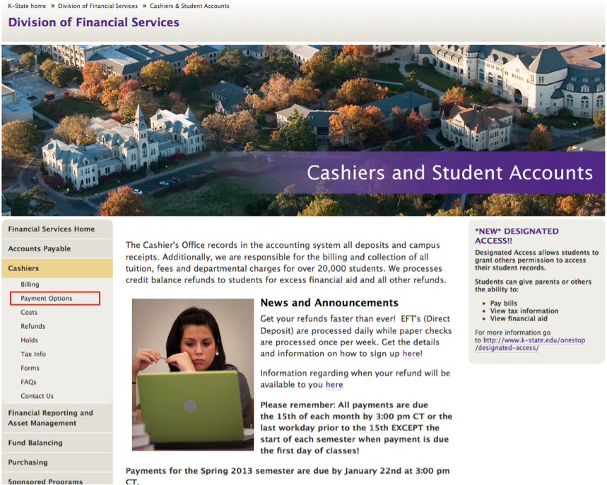 Division of Financial Services Home Page
