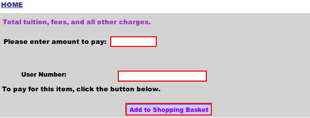 Enter the amount to pay and your K-State ID number (WID)