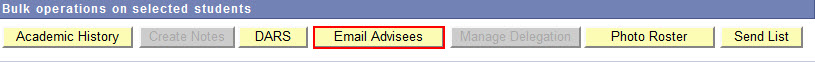 Bulk operations email advisees