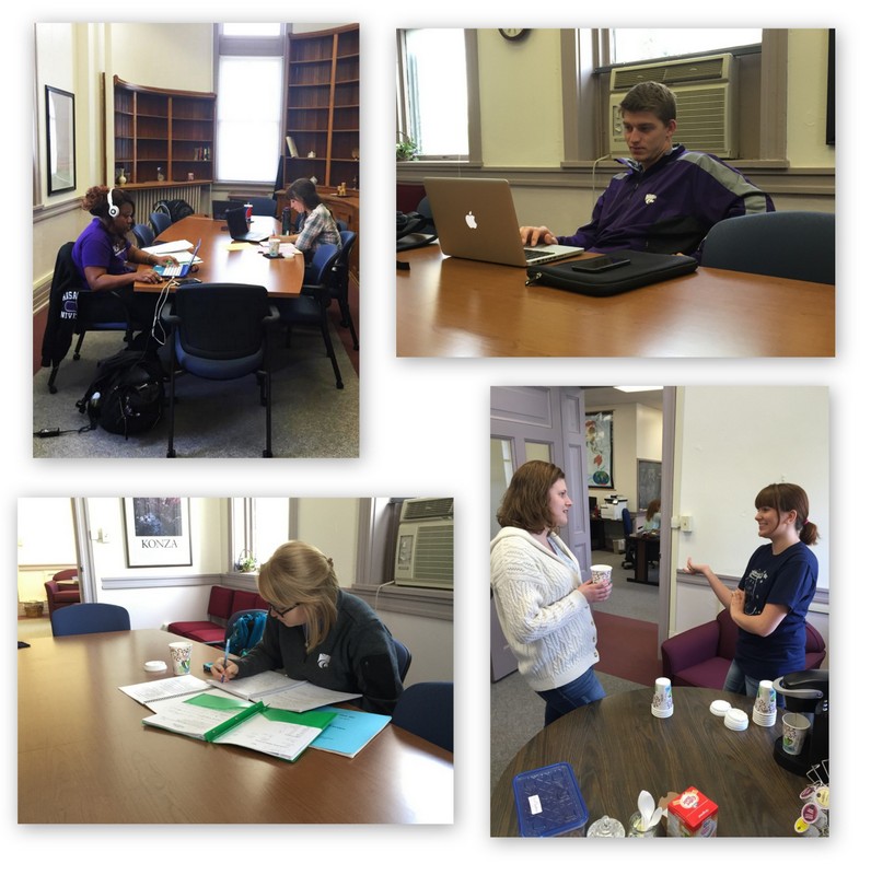 Students make use of the UHP Office study space and also take coffee breaks.