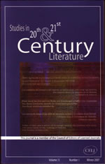 Studies in 20th and 21st Century Literature book cover