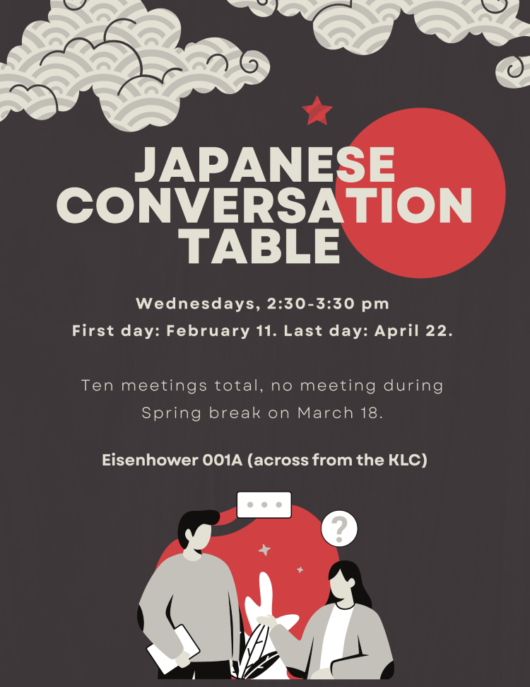 Japanese Conversation Table Spring 2026